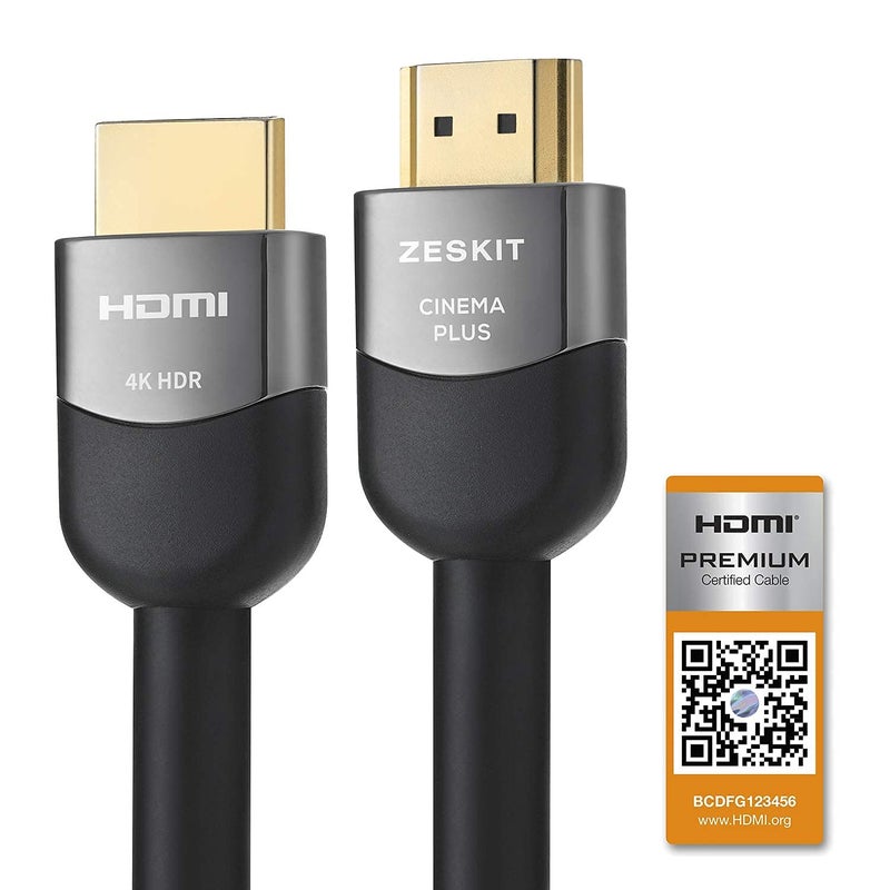 Zeskit كابل HDMI معتمد من زيسكيت بريميوم 4K (23 قدم / 7 متر) CL3 عالي السرعة مع إيثرنت HDMI 2.0b، متوافق مع دولبي فيجن 4K 60Hz ARC HDR 18Gbps HDCP 2.2 - Image 3